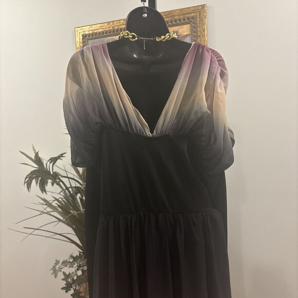 Alexandra Collection Women Tunic XXL Asymmetrical Long Sleeve Rutched Cut Small - Picture 6 of 16